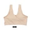 Nursing Bra Fleshcolor Wireless Cross Convenient Breastfeeding Sleep Maternity Underwear