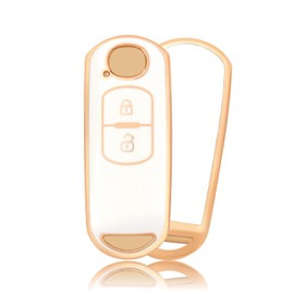 OFFCURVE Key Case Car Key Cover, Key Cover Protective Case for Mazda 2 3 5 6 M2 M3 M5 M6 CX-3 CX-4 CX-5 CX-7 CX-8 CX-9 MX-5 Axela Atenza Miata Crossover Toyota Yaris iA