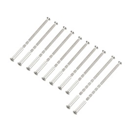 PATIKIL Door Handle Screws M4x90, 10 Set Cabinet Handle Break Away Screws for Drawer Pull with M4x25 Sleeve Slub Bolt for Door Lever Knob