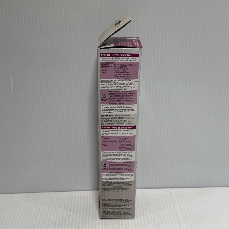 Whirlpool 4396508 Refrigerator Ice &Water Filter White PUR