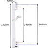 Spares2go Universal Chest Freezer/Commercial Fridge Door Handles (Adjustable, 320mm, Pack