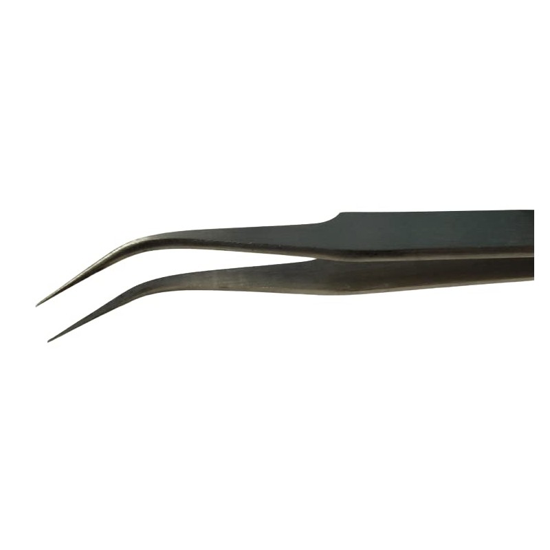 Precision Tweezers Shape No.7 Fine Curved Anti-Magnetic 120mm Length