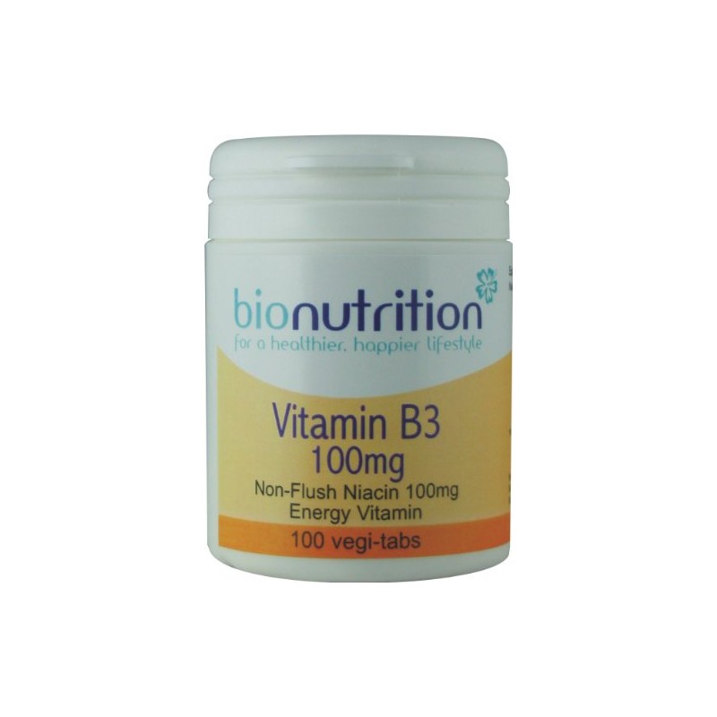 Bio Nutrition Vitamin B3 100mg : Energy and Performance Vitamin