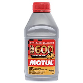 Motul Powersports (4 Pack) 100949 RBF 600 DOT 4 100% Synthetic Factory Line Racing Brake Fluid with Premium Motul Sticker (4)
