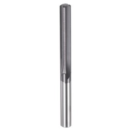 HARFINGTON Carbide Chucking Reamer 0.2105"(5.347mm) Dia Straight Flute Straight Shank Machine Reamer Tool for Metal and Lathes CNC Machining Centers, Black