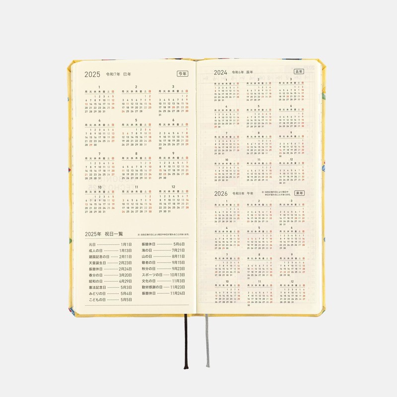 Hobonichi Techo 2025 Weeks [English/Tall and Slim Size/January Start/Planner] Bow