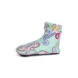 Duukies - Girls' UV Beach Socks - Seahorse - Light Blue - Blue - 28/29 EU