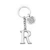 BNQL Letter Keychain Initial Alphabet Initial Letter Pendant with Key