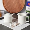 ONTUBE Porcelain Sugar and Creamer Set of 3,Ceramics Cream Pitcher,