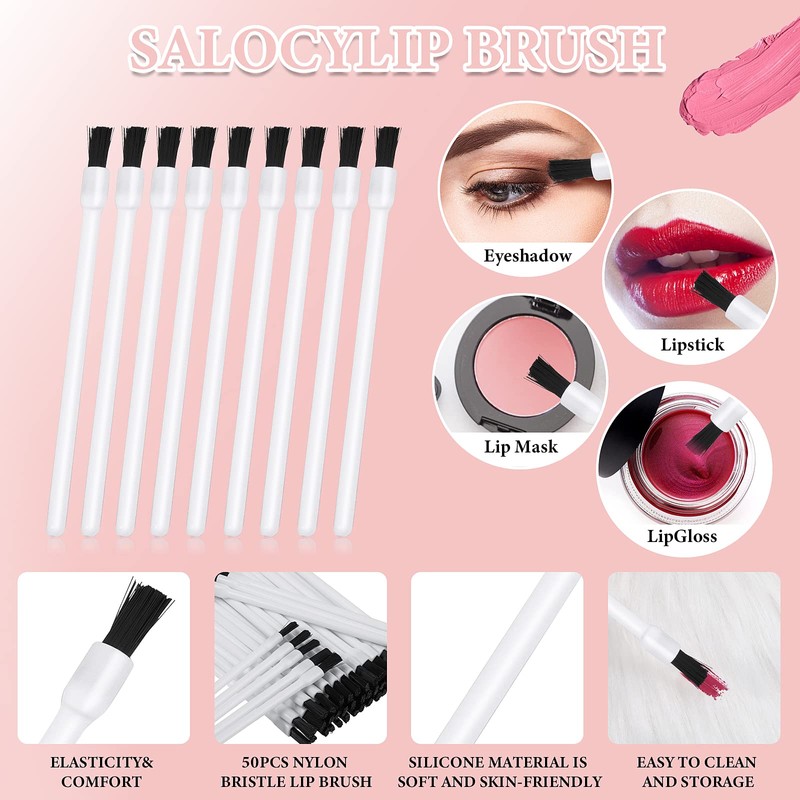50 Pcs Disposable Lip Brushes Nail Polish Brushes Lip Gloss