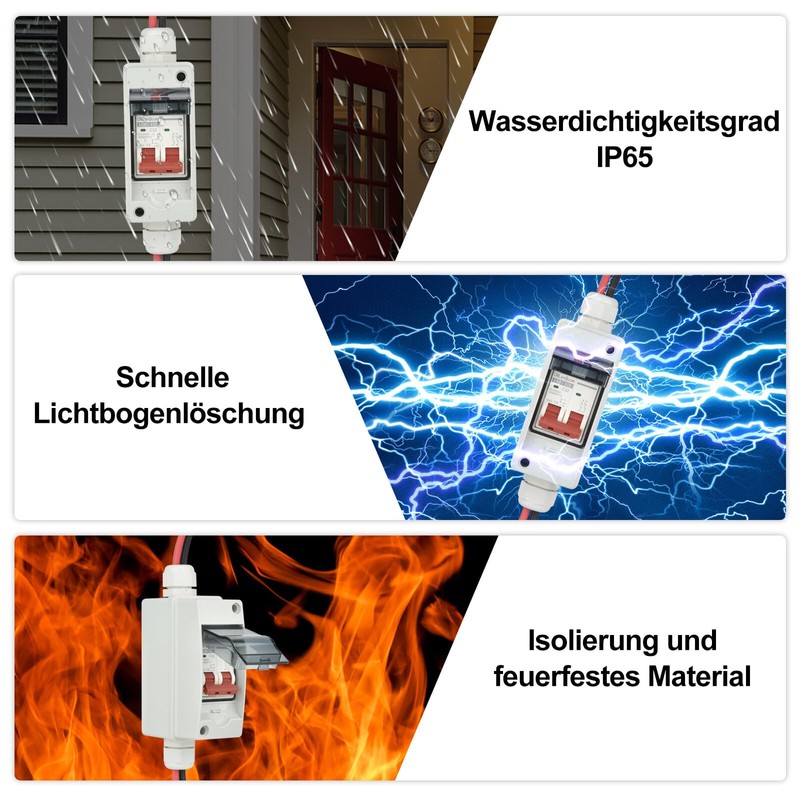 Circuit Breaker PV DC, DC Circuit Breaker Circuit Breaker 2-Pin