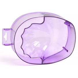 Siyuwuro Purple Nail Spa Soak Bowl Gel Polishing Remover Nail Bowl Clear Acrylic Nail Soak Bowl Warm Water Bowl Hand Nail Bowl With Handle Nail Bowl (Purple)