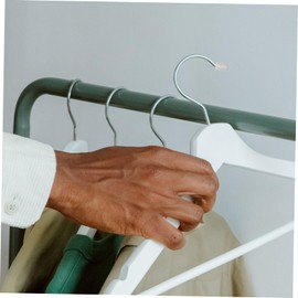 100pcs Clothes Hanger Rubber Cover Hanging Hanger Organizer End Caps Cord Covers for Wires Wall Peg Board Hook Tip Cap Rack Clothing Hangers Hanger Ends Tip PVC White