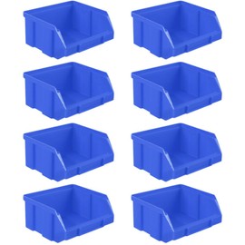8pcs Stackable Warehouse Storage Bins Durable Parts Organizer for Craft Tool and Item Storage Lightweight Portable for Efficient Organization