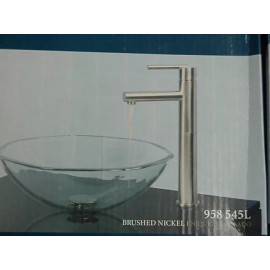 Pegasus Vessel Filler  Brushed Nickel single handle bath sink faucet 958-545L