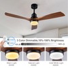 YSMELL 52 Inch Ceiling Fan with Light Remote Control, Dimmable