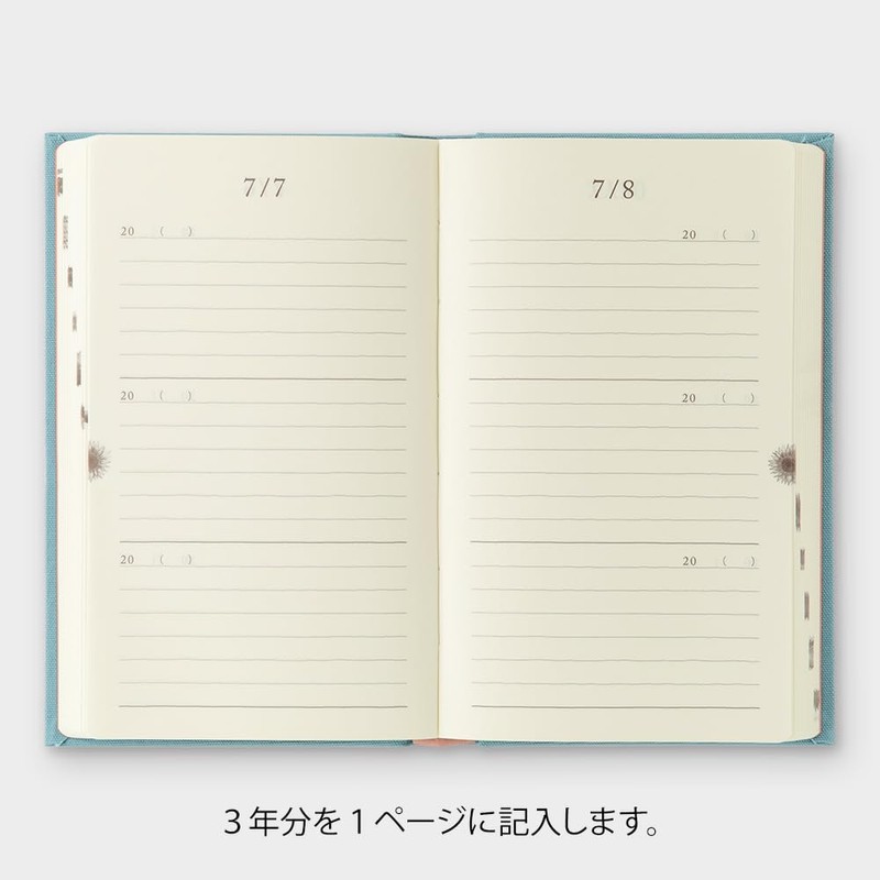 Midori Phil design Three Years Diary/Design Phil Green Diary 3