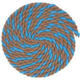 West Coast Paracord Twisted Natural Cotton Rope - Super Soft (Cookie Monster, 1/2 Inch x 25 Feet)