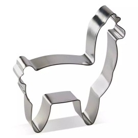 Unbranded Alpaca Llama Cookie Cutter 4'' Metal Farm Ranch Animal Birthday Party Sandwiches