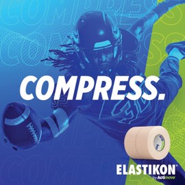 ELASTIKON by Actimove Elastic Athletic Tape - Provides Support for Sprains, Strains, Muscle Injuries - for Sport and Veterinary Applications - 2 in x 2.5 yd, Speedpack - 24 Rolls
