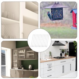 12 Pcs Cabinet Door Restraint, Door Opening Angle Protector Cabinet Hinge Limiter with Screws Opening Angle Limiter for Cabinets Doors Stopper Hinge for Limit Swing (6 Inch)