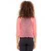 Back From Bali Womens Sheer Shrug Cardigan Lightweight Knit, Pink,