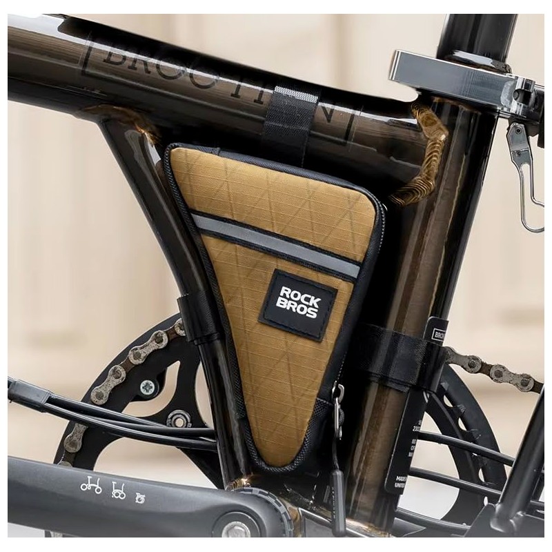 London Craftwork Frame Triangle Bike Tool Bag for Brompton (Brown)