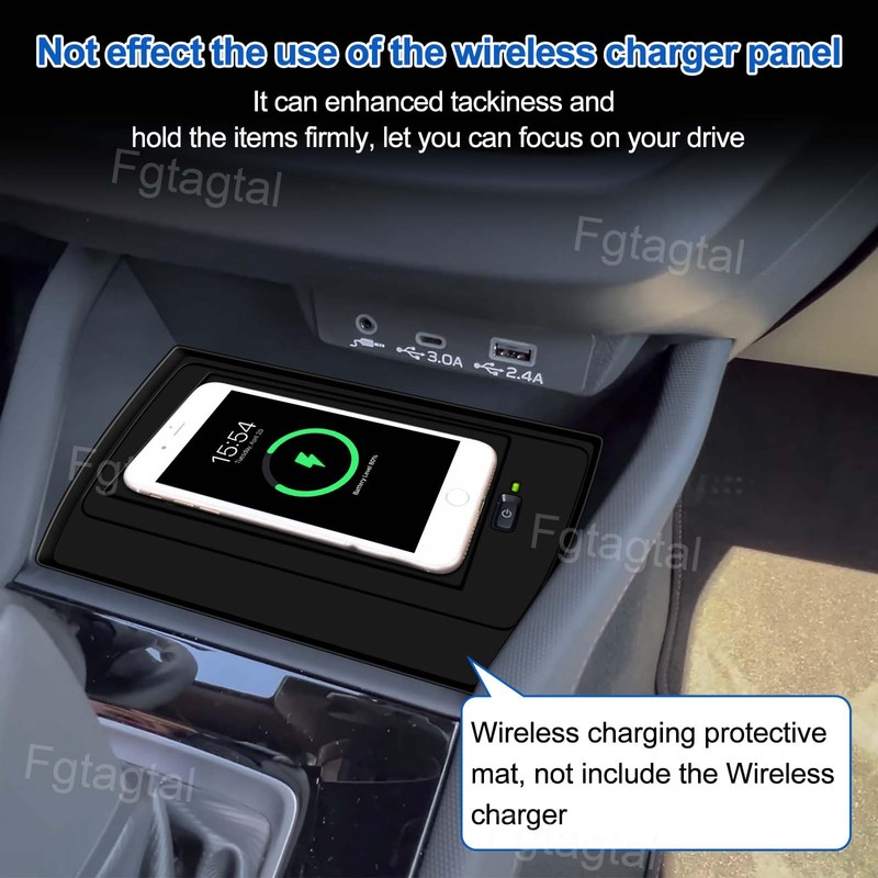 Center Console Wireless Charging Mat Compatible with Subaru Forester 2025,