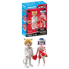 PLAYMOBIL Miraculous Ladybugs & Cat Noirs Wedding Toy from 4 Years Gift for Children Promotes Creativity & Role Play Detailed Set with Figures & Accessories 71865