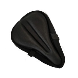 TCheung Child Bike Seat Cushion Cover - Extra Soft Gel Bicycle Seat- with Water&Dust Resistant Cover- Comfortable Small Bicycle Saddle Pad (Black)