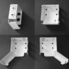 4PCS Mini Metal Window Blind Headrail Holder - 2 inch