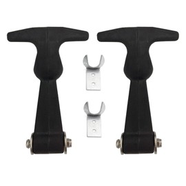 Creatyi 2 PCS 4.7'' Rubber Flexible Heavy Duty Premium SUS304 Stainless Steel T-Handle Draw Latches