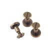 HAOHIZE Copper Rivets For Leather, Pack of 20 Sets Flat