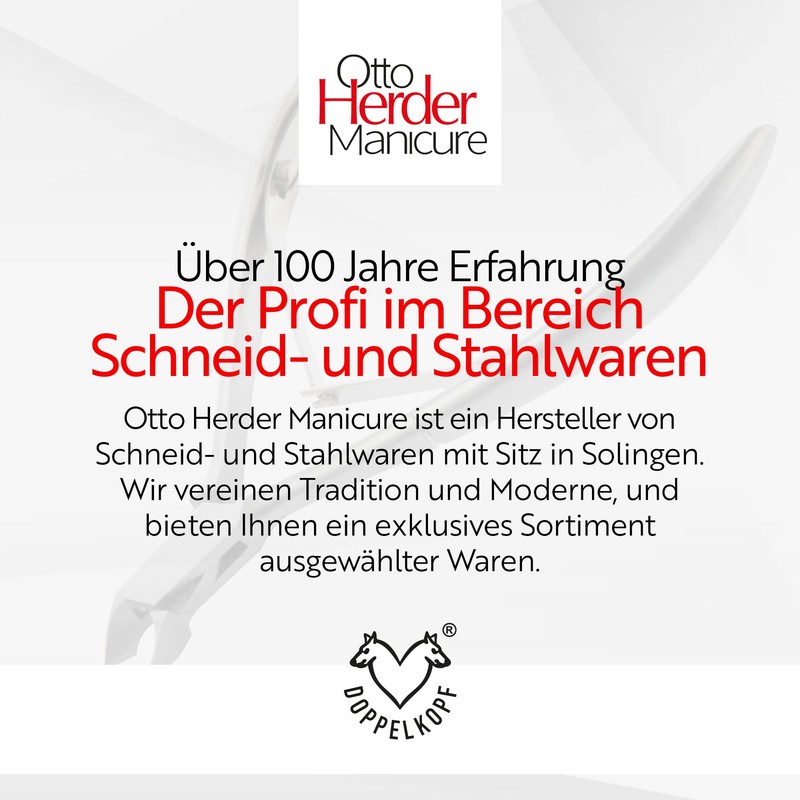 OTTO HERDER Cuticle Nippers, 10 cm, Cuticle Nippers Made of
