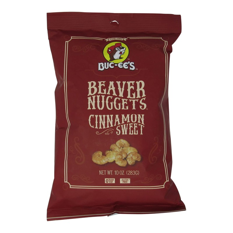 Buc-ee's Beaver Nuggets Cinnamon Sweet Flavored Snack Puffs, Gluten Free,