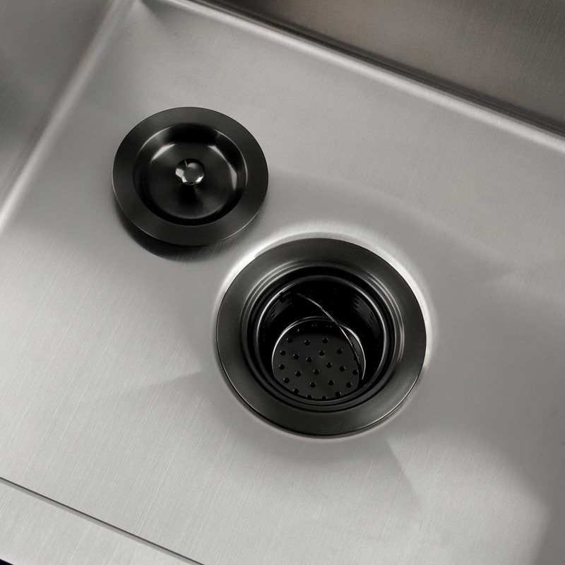 LQS Kitchen Sink Drain Assembly, Kitchen Sink Strainer with Deep