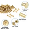INCREWAY Binding Chicago Screws, 30Pcs Brass Plated Binding Screw Binder