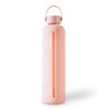 Healthish 25oz Glass Water Bottle with Time Markings – BPA-Free
