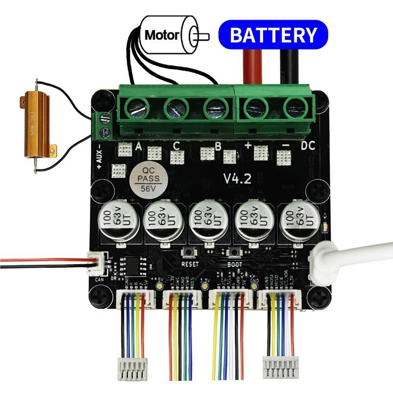 Single Drive Brushless Servo Motor Controller FOC BLDC Controller V4.2