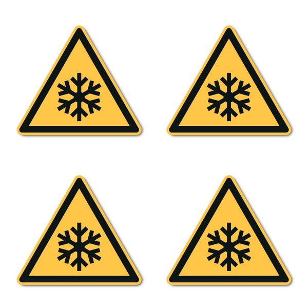 Low Temperature / Cold Warning: W010 - DIN EN ISO