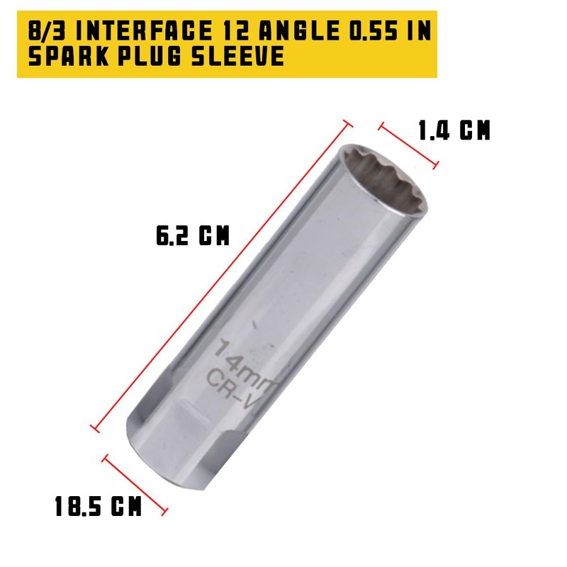 JNNJ Spark Plug Wrench, Spark Plug Socket Spanner 12 Point