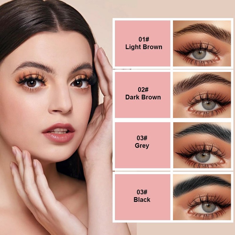 KBRPEY Microblading Eyebrow Pencil, Eyebrow Pencil, 2-in-1 Dual-Ended Eyebrow Pencil