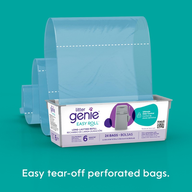 Litter Genie Easy Roll Refill Bags (1-Pack) | Up to