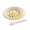 Nakamura Disposable Sparking Spoons, Wooden Fork Spoons, Natural, Length: Approx.