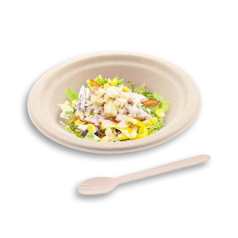 Nakamura Disposable Sparking Spoons, Wooden Fork Spoons, Natural, Length: Approx.