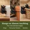 The Bridge Collection 3" Black Bear Pot Hangers - Set
