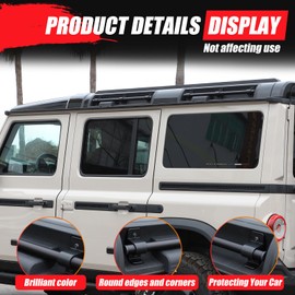 Tumukiw 4PCS Car Roof Rack Compatible with INEOS Grenadier 2020-2024, Upgraded Aluminum Alloy Car Roof Side Luggage Mounting Tube Replacement Accessories, Sturdy and Resistant, Rust-Resistant (Black)