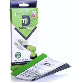 JD Brands – Dust Tape – Drill Dust Collector (pack of 20) - Eliminates Mess - Collects Dust as it Falls