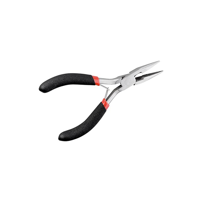 No Name Flat Pliers Half Round 125 mm with Ribbed