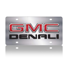 Eurosport Daytona Stainless Steel License Plate Badge for GMC Denali